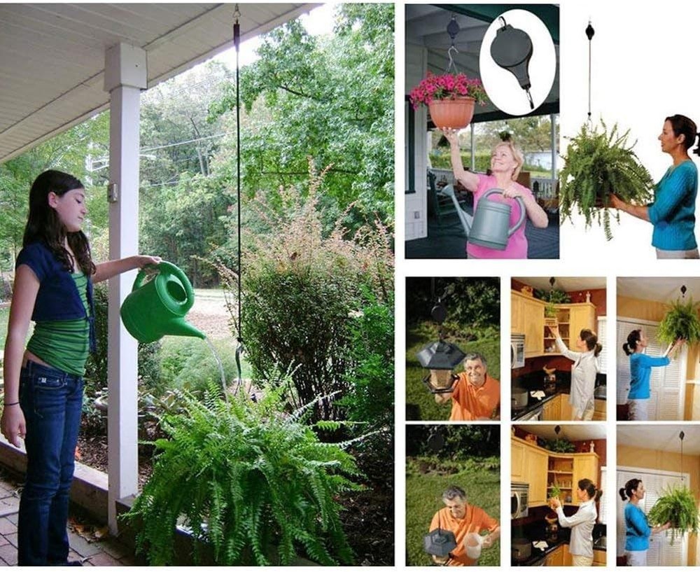 Adjustable Plant Hanger Pulley - 6-Pack Easy-Access Solution for Your Garden
