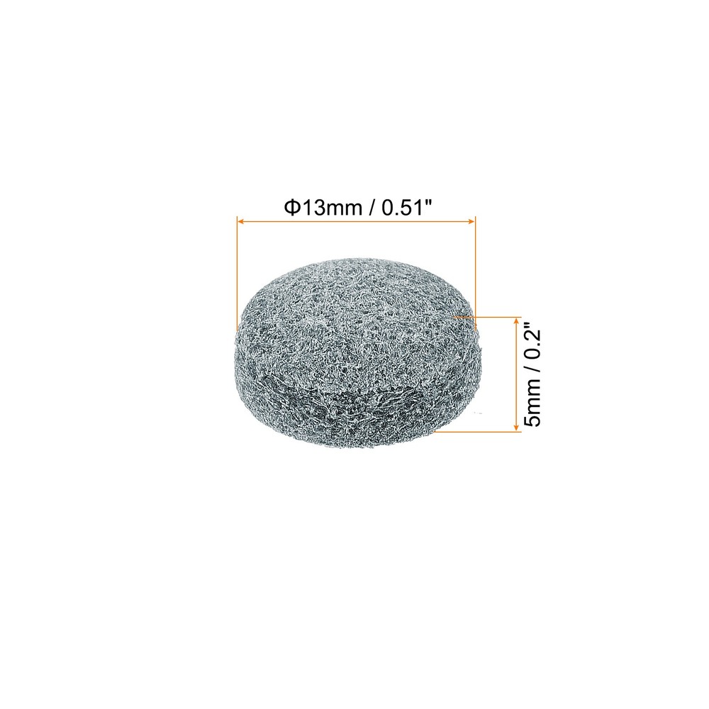 13mm Billiard Slide Stick Tips, 20pcs Replacement Tips, Grey