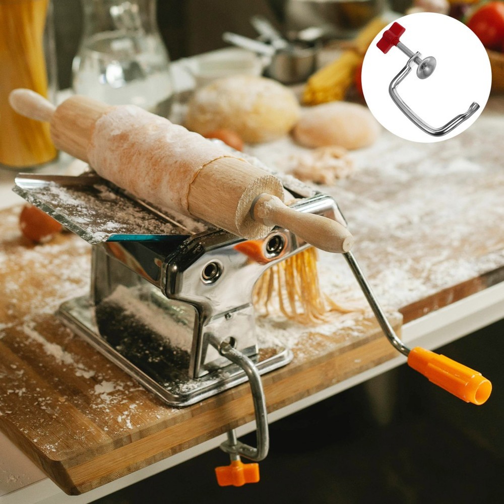 2 Pcs Pasta Making Tools Maker Attachments Manual Noodle Machine Handle