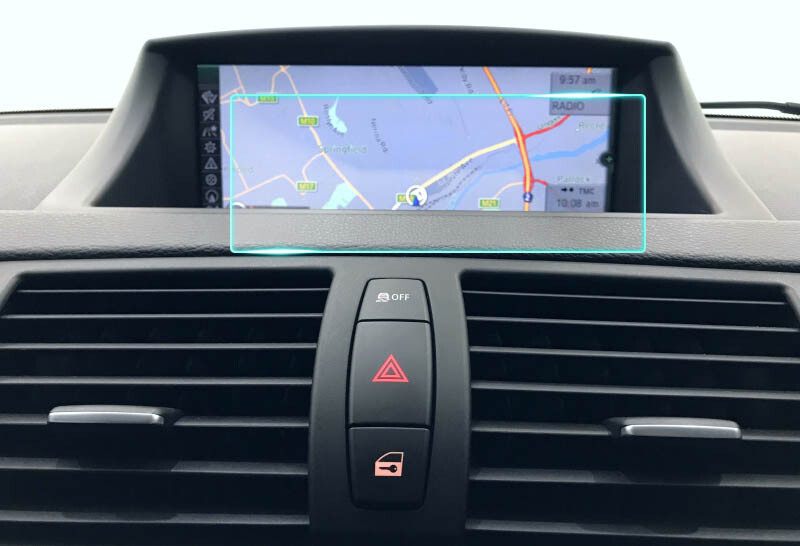Crystal Clear Screen Protector for 2012 BMW 1M Vehicle Navigation