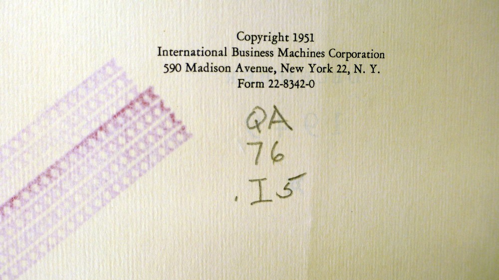 IBM: Computation Seminar, December 1949