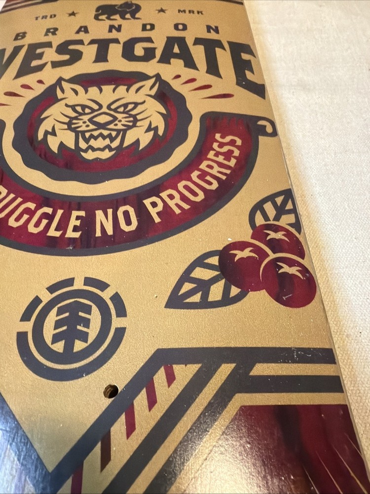 Element Skateboards Brandon Westgate No Struggle No Progress Pro Deck