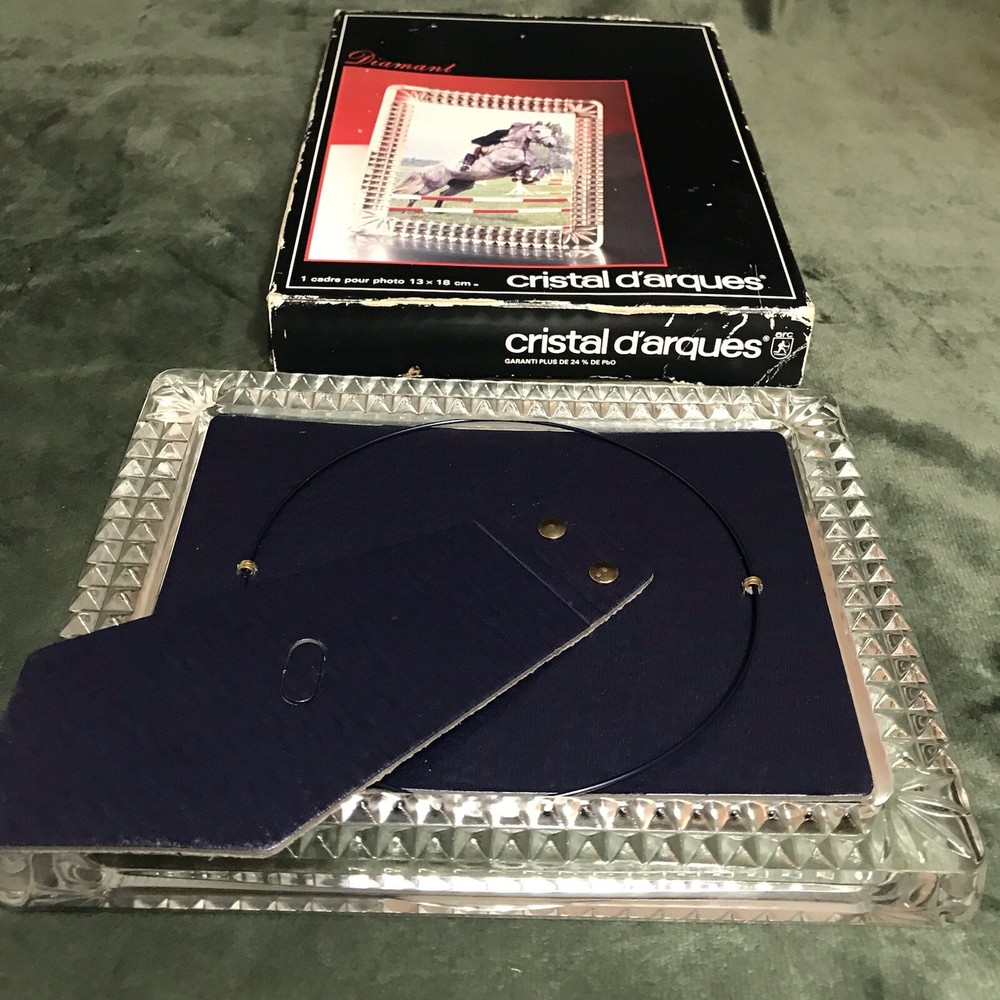 Vintage Crystal d'Arques Clear Crystal Photo Frame