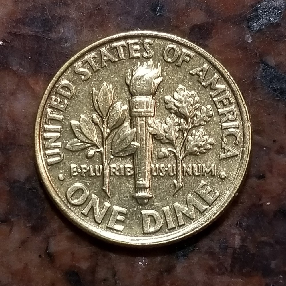 GOLD PLATED 2000-P ROOSEVELT DIME - #B3579