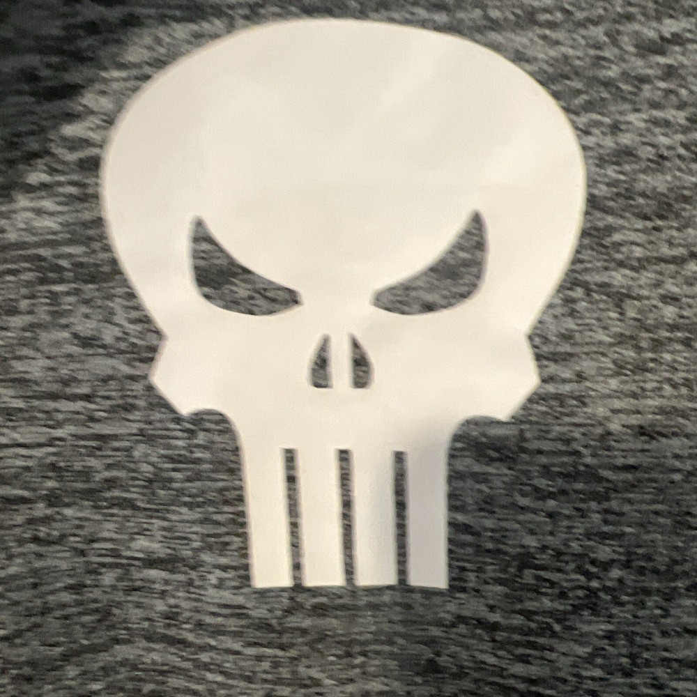 Marvel Comics Sweater Mens Large Grey The Punisher 1/4 Zip Pullover