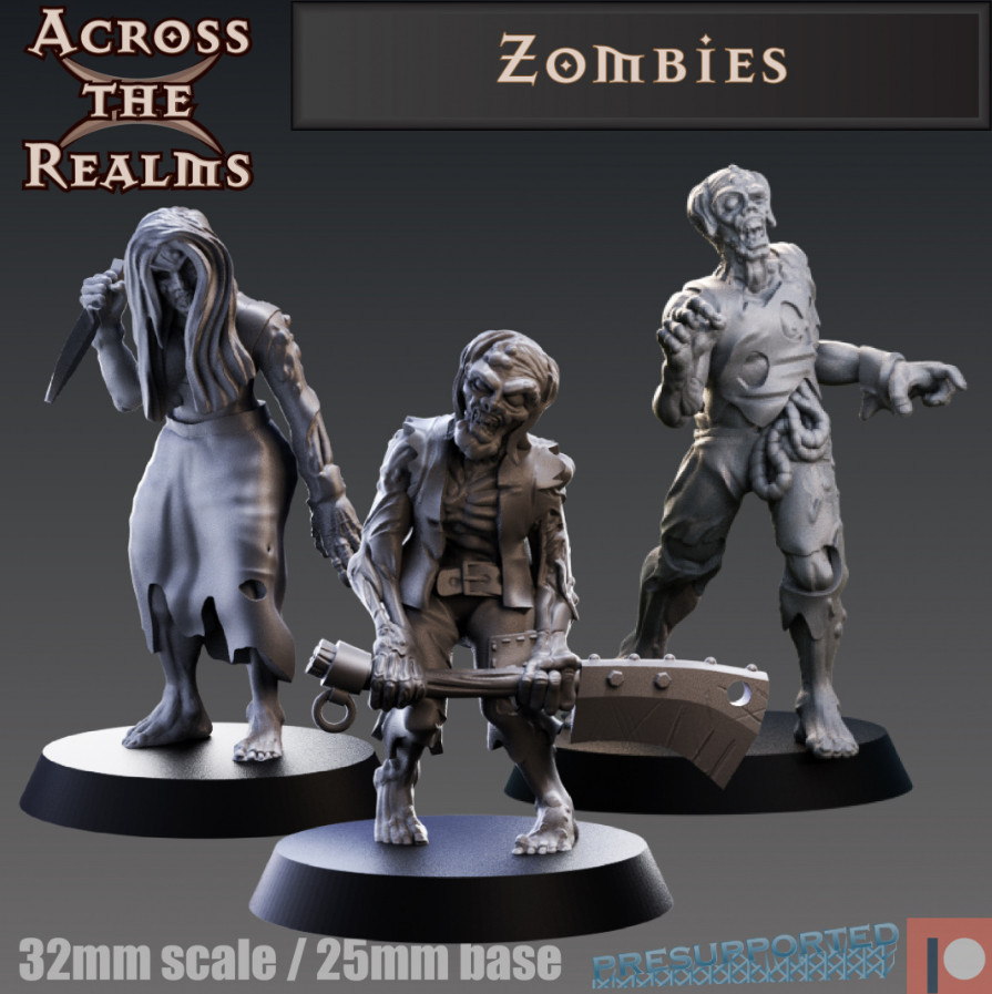 DnD Zombies Squad of 3