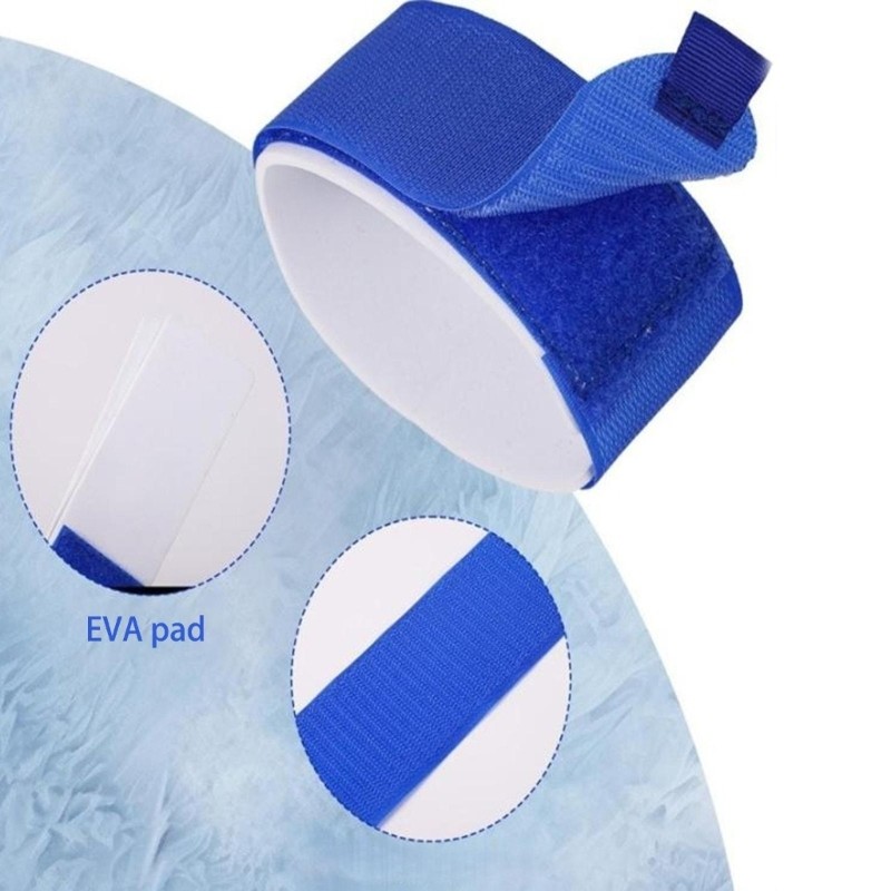 2Pcs Ski Fastener Strap Adjustable Ski Wraps Ties Tape with Protector Pad