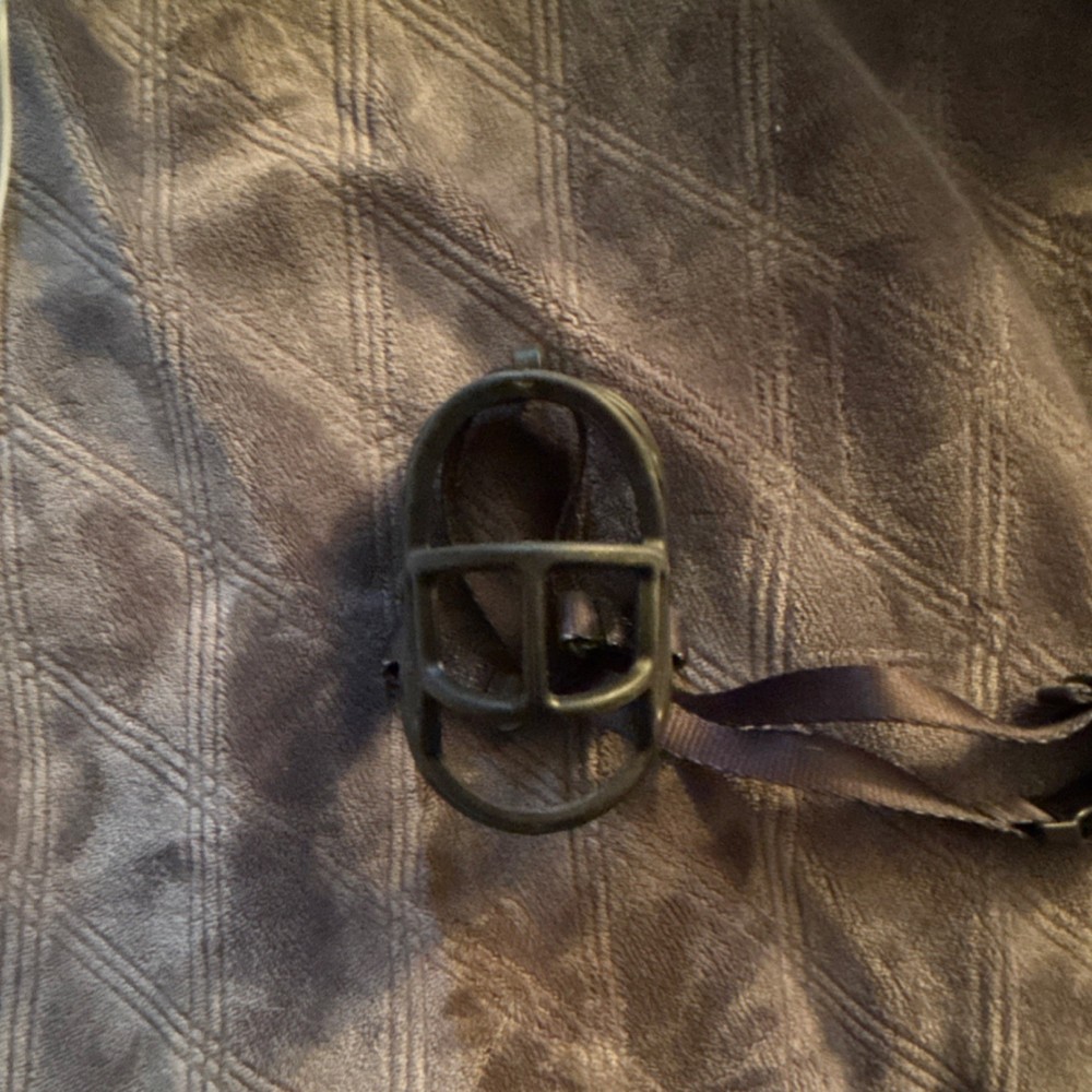 Barkless Soft Basket Dog Muzzle Black Plastic Nylon Adjustable