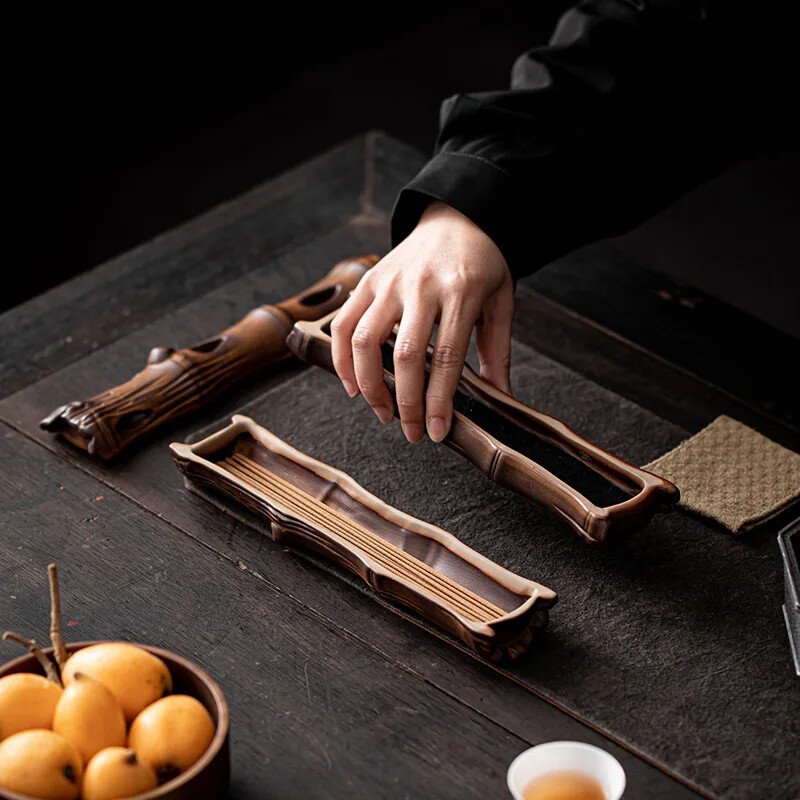 Kiln Change Ceramic Zen Tea Ceremony Tea Table Line Incense Burner