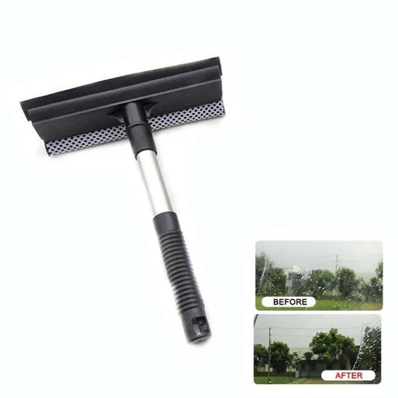 Windshield Squeegee Scraper Wiper Handle Cleaner Car Window Brush Washing Tool