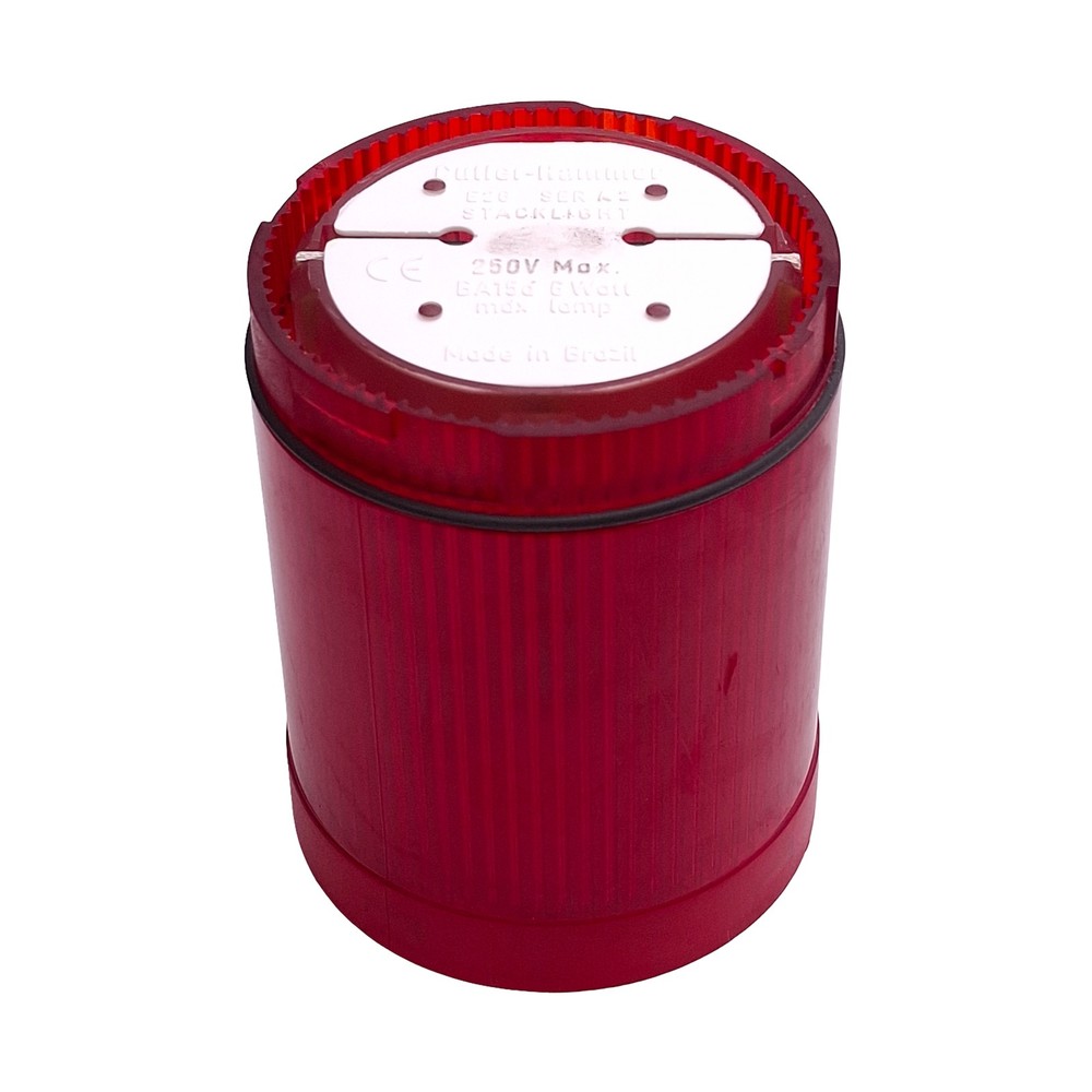 Cutler-Hammer E26B2V2 LED Tower Stacklight, Red, Incandescent, 24VDC Lamp