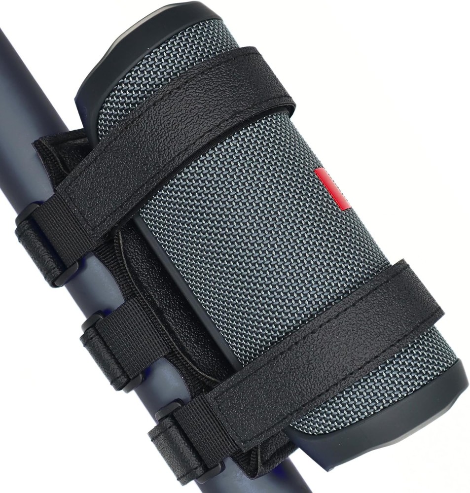 Favation Portable Speaker Mount – Foldable Adjustable Waterproof Black Textured