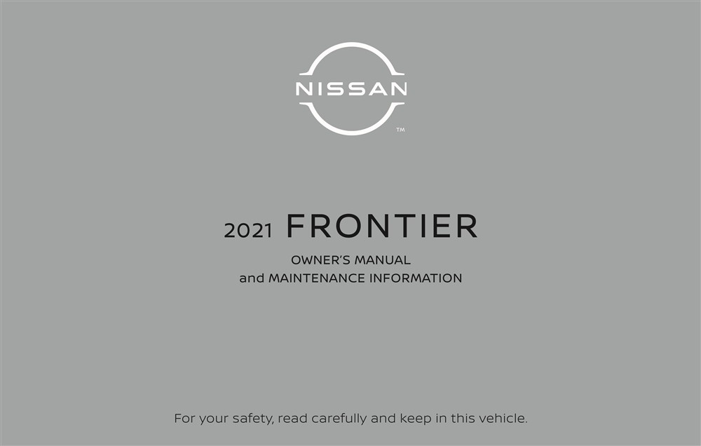 2021 Nissan Frontier Owner's Manual