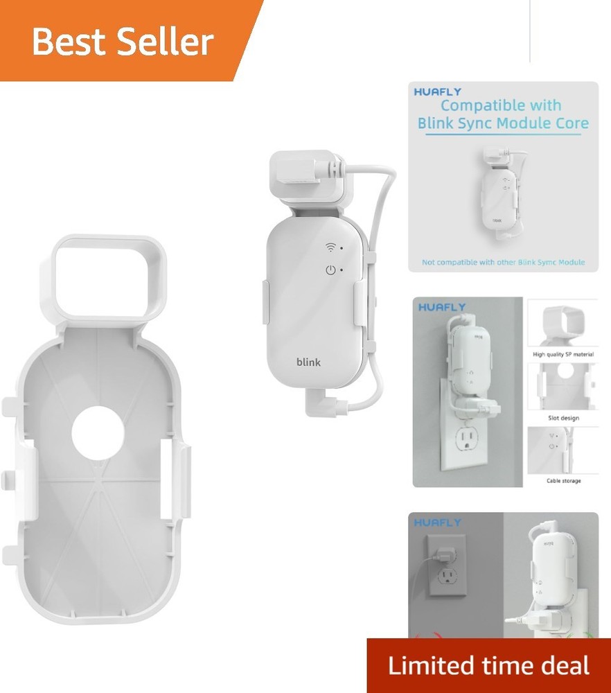 Compact Wall Mount for Blink Sync Module Core - Easy Installation, No Mess