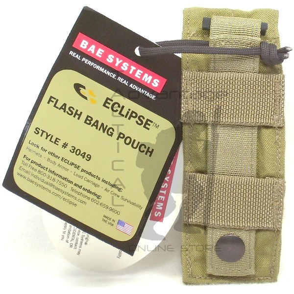 BAE Systems ECLiPSE Single Flash Bang Canister MOLLE Pouch - MJK khaki