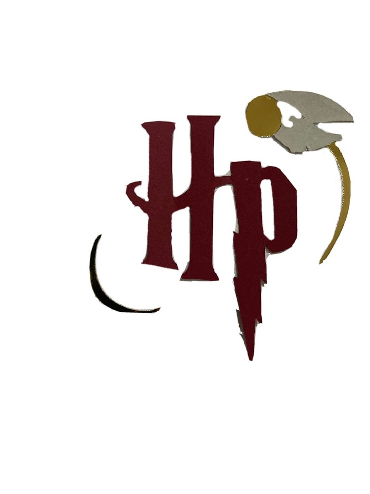 Wizard , Magic, Bird inspired logo paper piece Handmade.