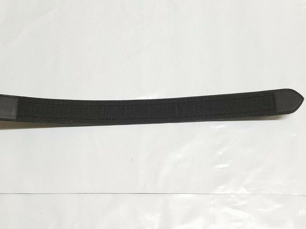 NEW Snap On Tools Men's Genuine Leather No-Scratch Black Work Belt Hook & Loop
