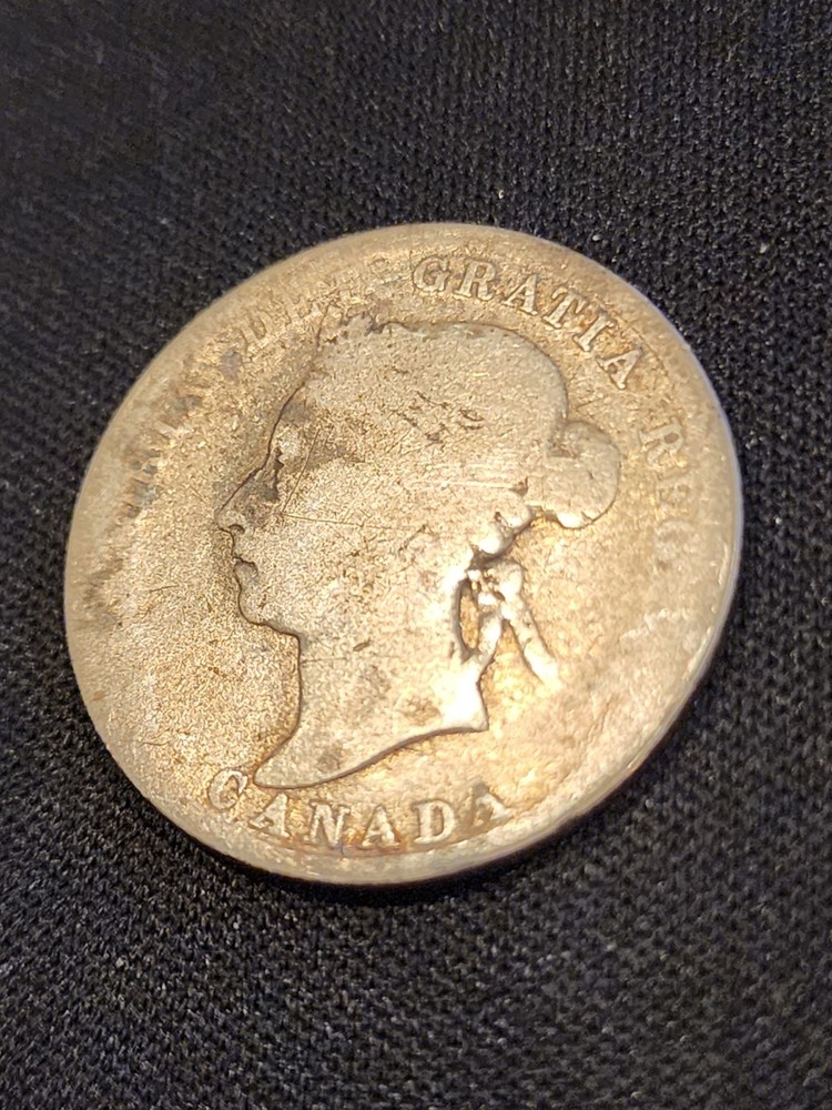 1889 Canada 25 Cents Silver Coin
