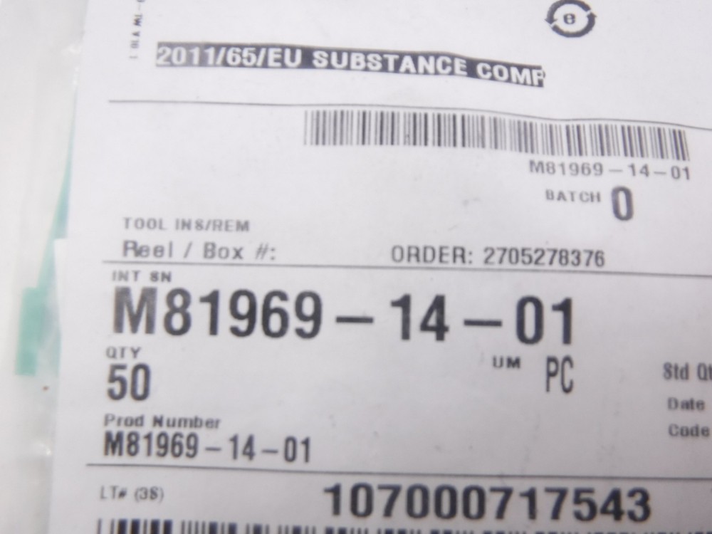 50 Pack TE Connectivity 22d Insertion & Extraction Tools M81969/14-01