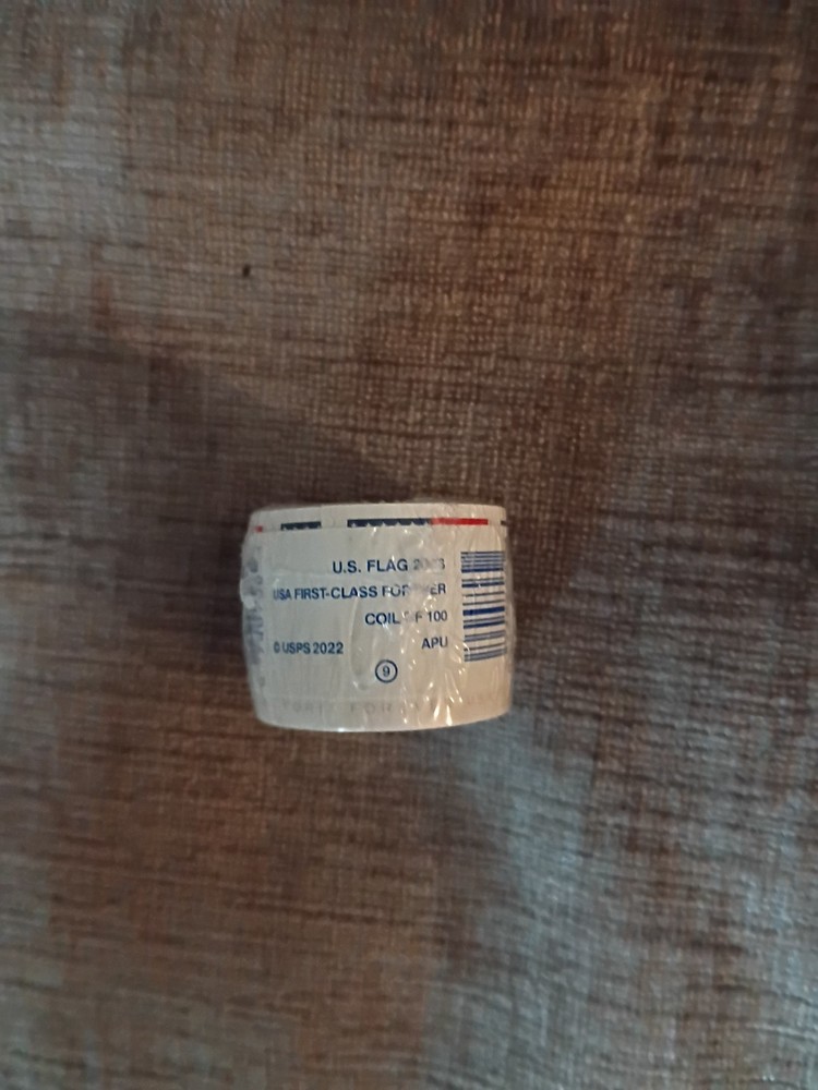 1 Roll Of 100 First Class Flag Postage Stamps