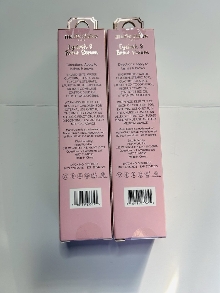 MARIE CLAIRE EYELASH & EYEBROW GROWTH SERUM 2 PACK!! NIB