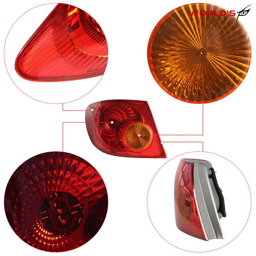 For Toyota Corolla 2003-2008 Rear Outer Tail Light Brake Lamp Driver Left Side