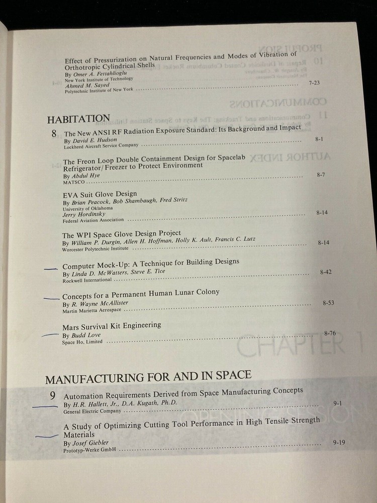 1985 SPACE TECH CONFERENCE PROCEEDINGS, ANAHEIM, CALIFORNIA