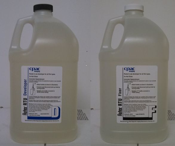 X-ray Developer & Fixer Combo-Pak, 2 Gallons Each