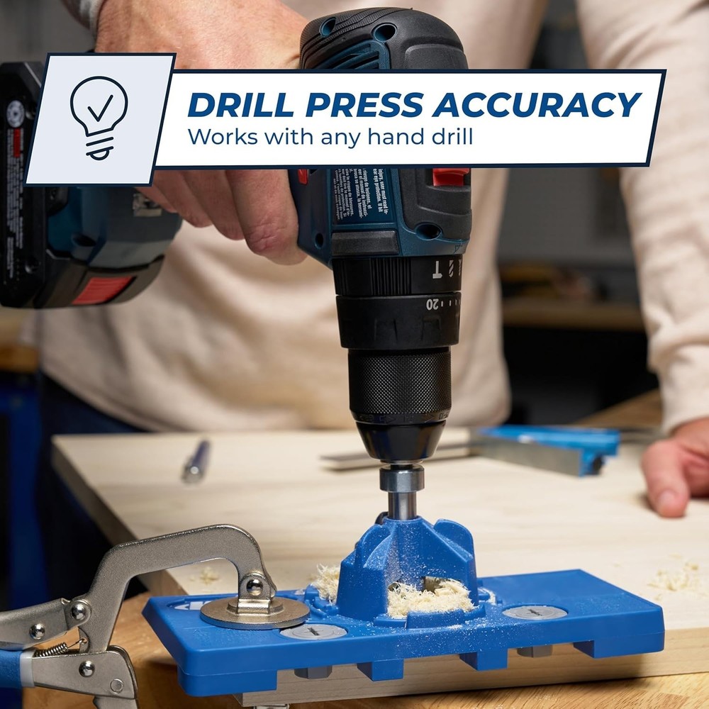 35mm Cup Drilling Jig - Adjustable Hinge Installation Tool