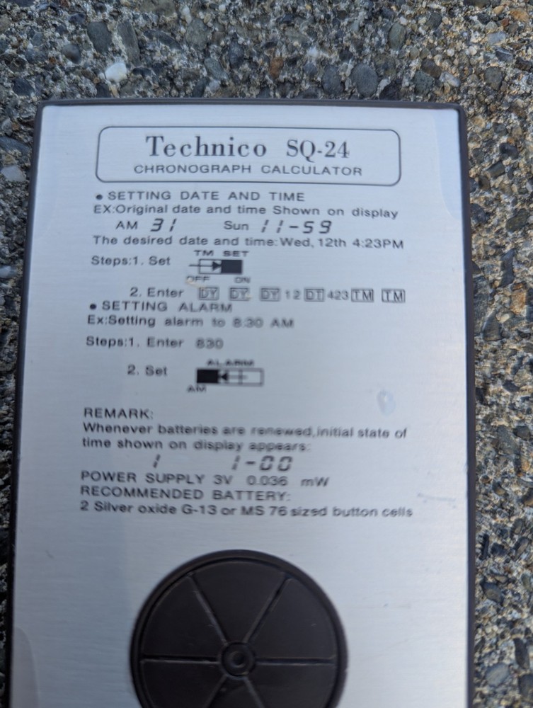 Technico SQ-24 Chronograph Calculator - New In Box