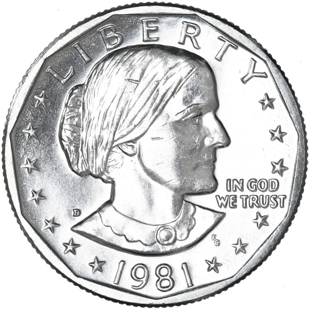1981 d  Susan B Anthony BU Dollar US Mint Coin