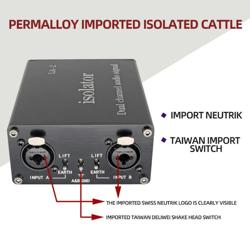 Audio Isolator Eliminates Sound Current Acoustic Noise Interference Eliminator