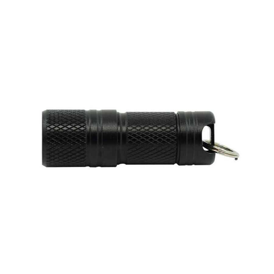 Portable Mini Flashlight USB White LED Light Keychain Torch with 10180 Battery