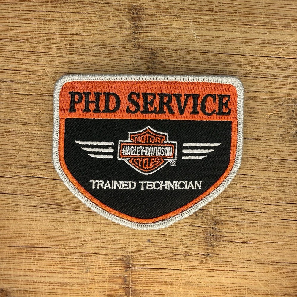 Harley Davidson PHD Service Trained Technician Embroidered Patch 3.75x3in