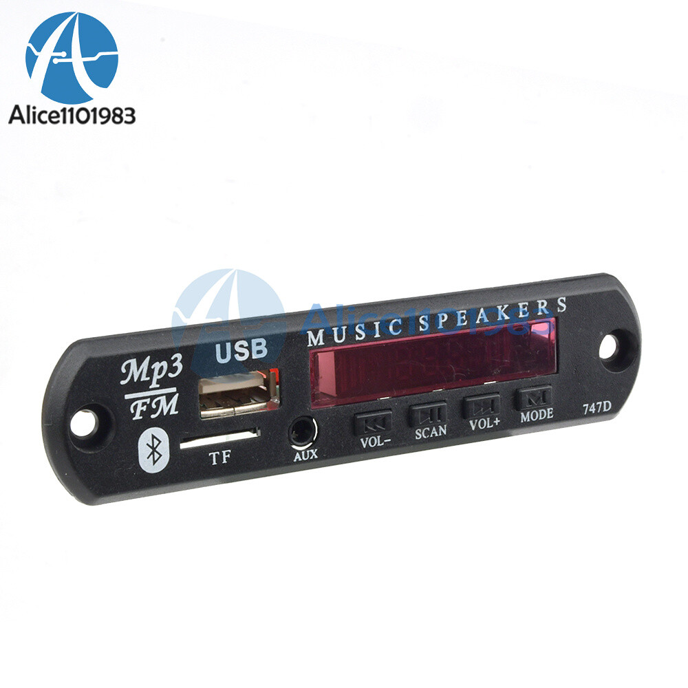 9V 12V Car MP3 WMA Decoder Board Audio Module Bluetooth 5.0 Music Remote Control