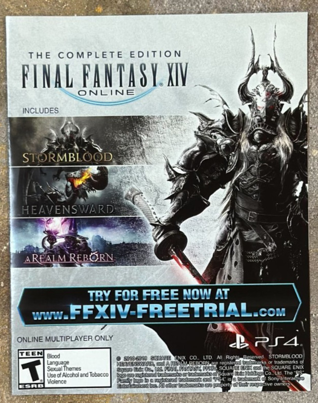 Dissidia Final Fantasy NT Steel Book + Inserts - PS4 **SEE DESC**