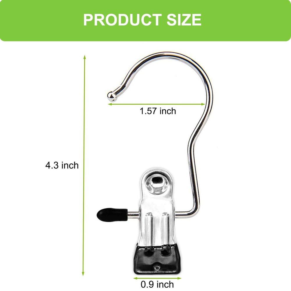 Boot Hangers Clips, 100 Pack Black Laundry Hooks Hanging 100 PACK,