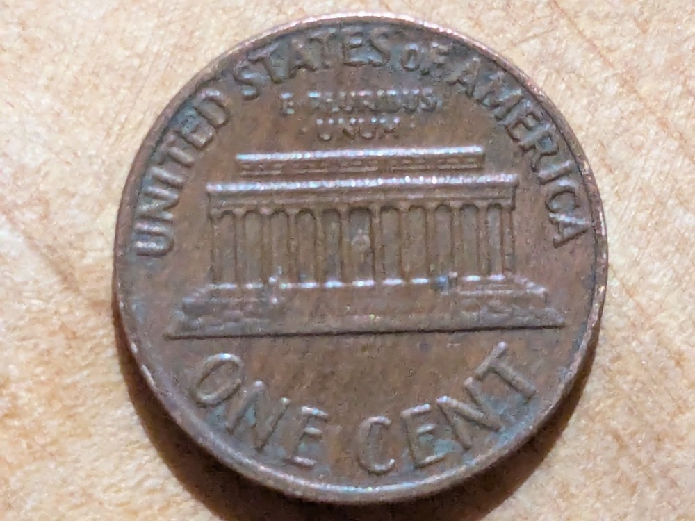 1969 Lincoln Cent 1c BN Floating Roof Error