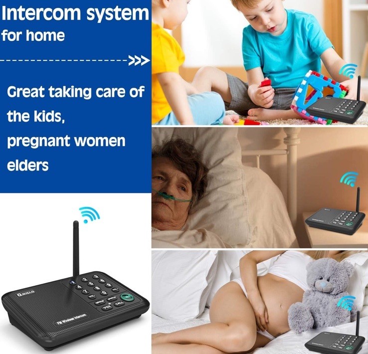 Intercoms Wireless for Home, Home Intercom System Wireless