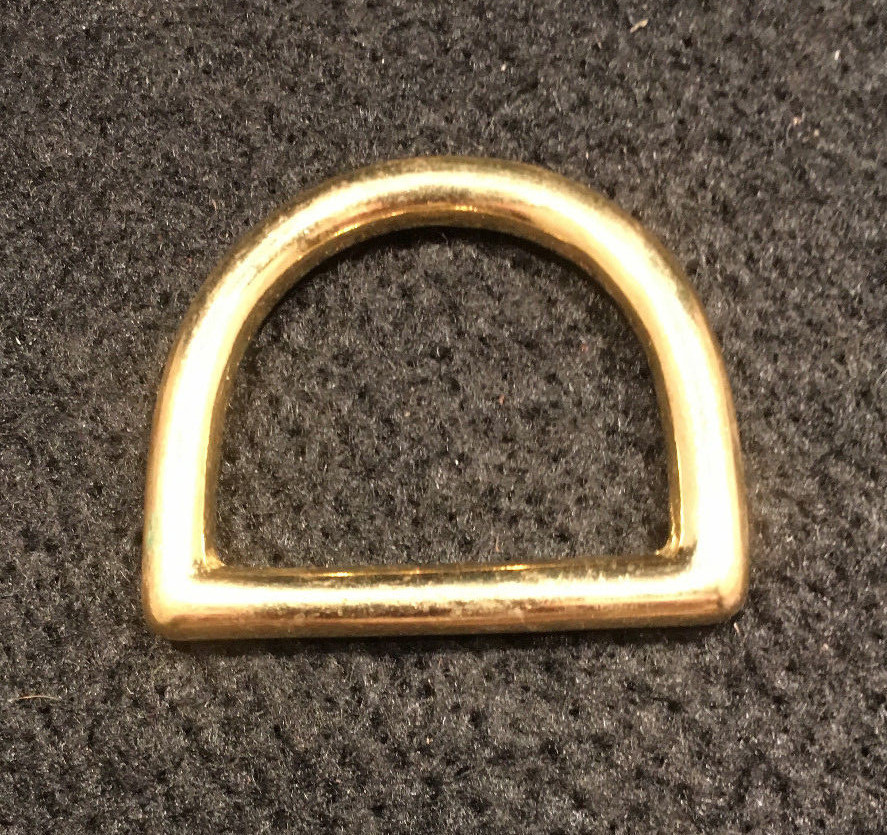 Dee Ring - 1 1/2" - Solid Brass - Pack of 8 (F259)
