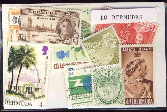 Bermuda 10 different stamps