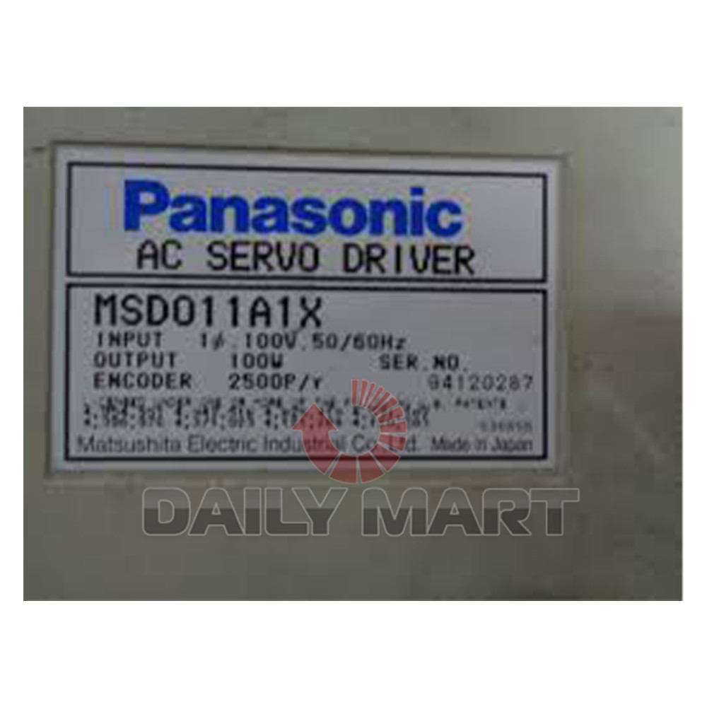 Used & Tested PANASONIC MSD011A1X Servo Drive