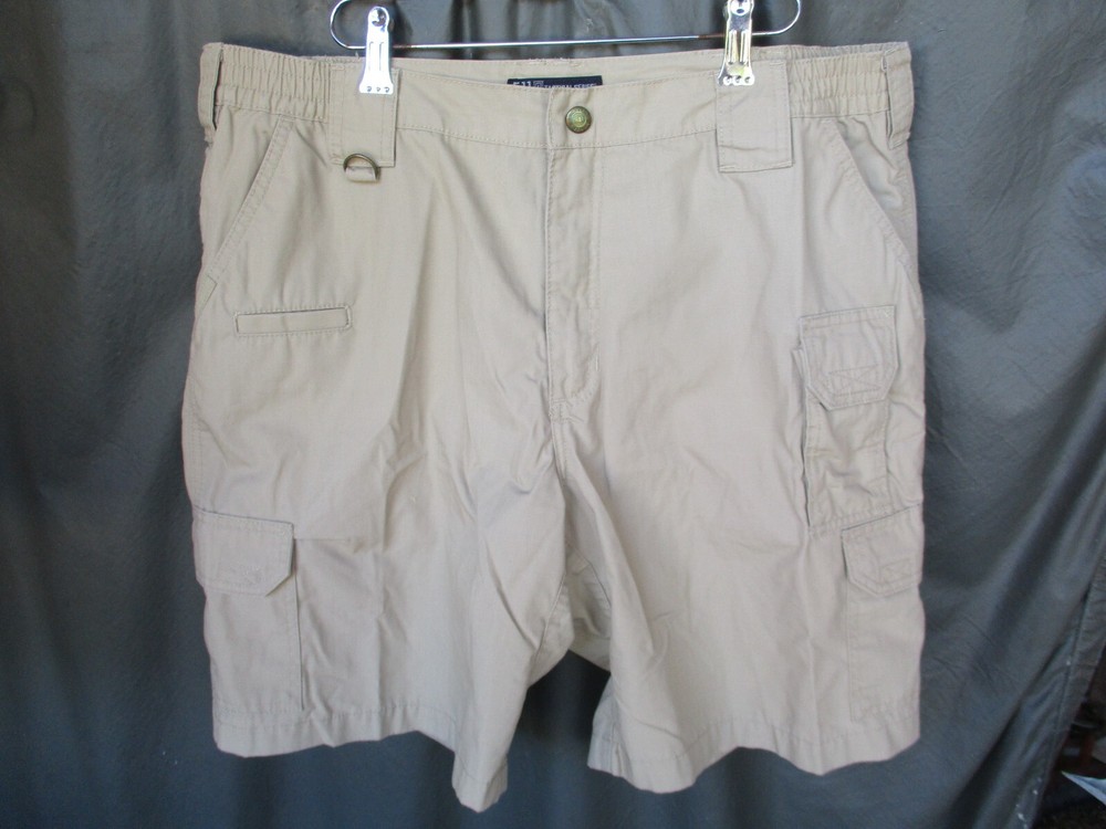 5.11 TACTICAL Khaki Tan Assault Short, size 38
