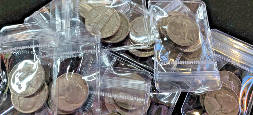 1943-45 Wartime Silver Nickles -35% SILVER- 3 Pak - Under $20