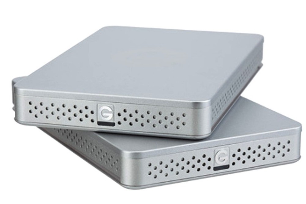 G-Technology G-DOCK EV Thunderbolt Raid Array w/2 - 1 TB USB-3 Drives & Manuals