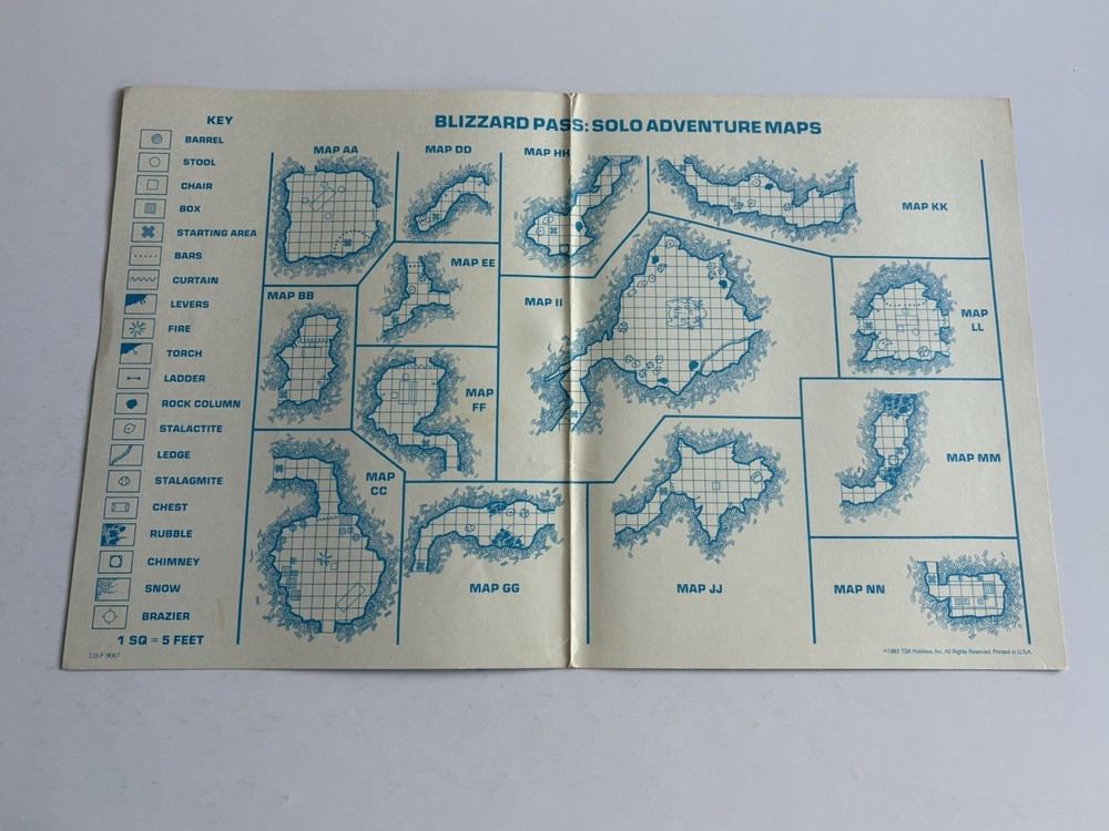Dungeons and Dragons Blizzard Pass TSR 1983