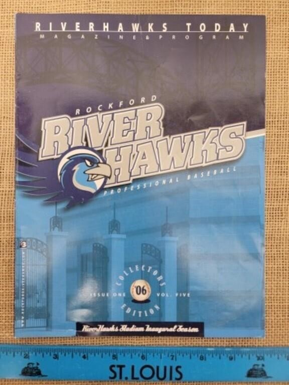 2006 Rockford (Illinois) River Hawks Minor League Baseball Program