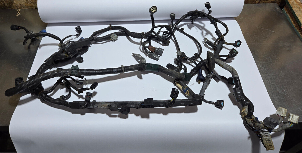 04 HONDA ELEMENT K24 K24A4 AUTOMATIC AWD ENGINE 2.4 WIRING WIRE HARNESSS OEM