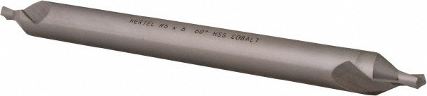Hertel #6 Plain Cut 60? Incl Angle Cobalt Combo Drill & Countersink 1/2" Body...