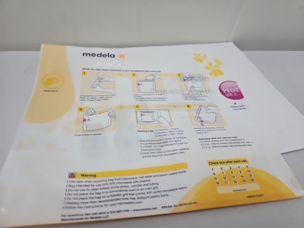 Medela Quick Clean Micro-Steam Sanitizing Bags - 10ct (A31)